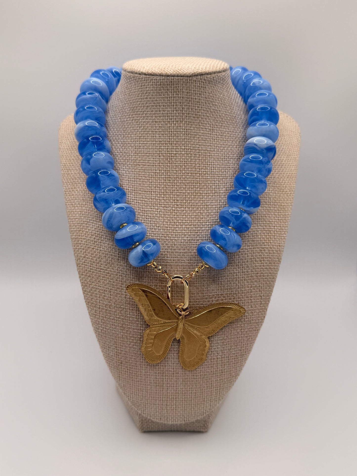 Blue Cecilia w/ Butterfly