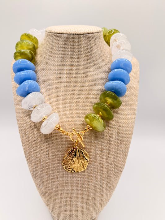 Calista Necklace w/ Shell Pendant