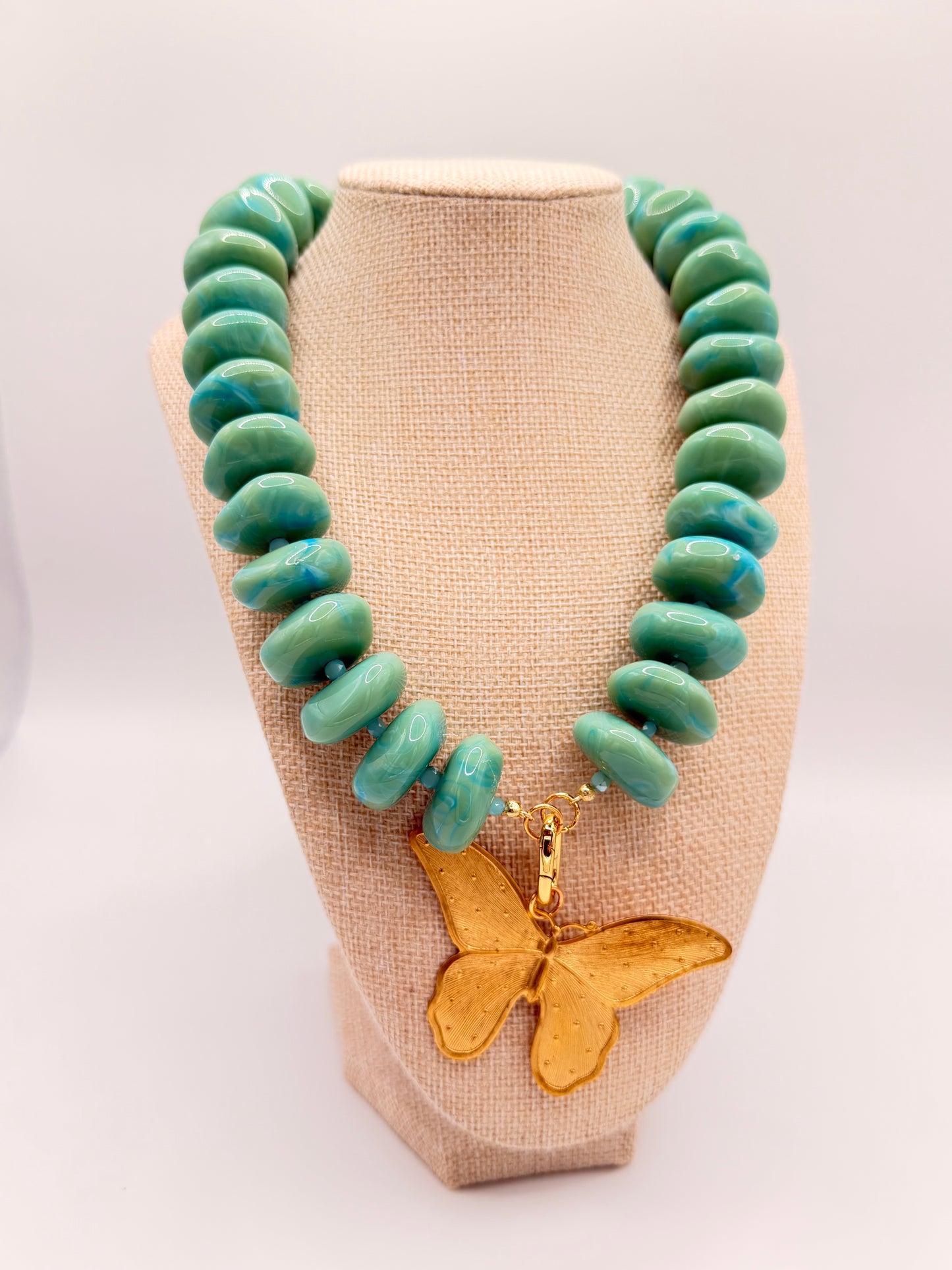 Teal Calista w/ Large Butterfly