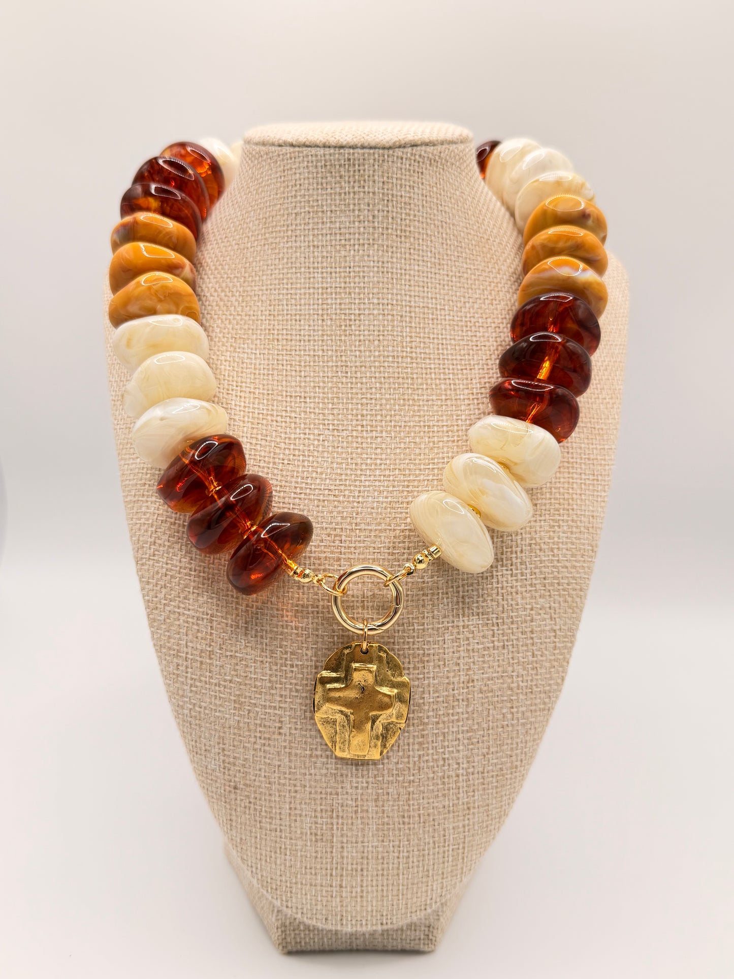 Calista Necklace w/ Cross Pendant